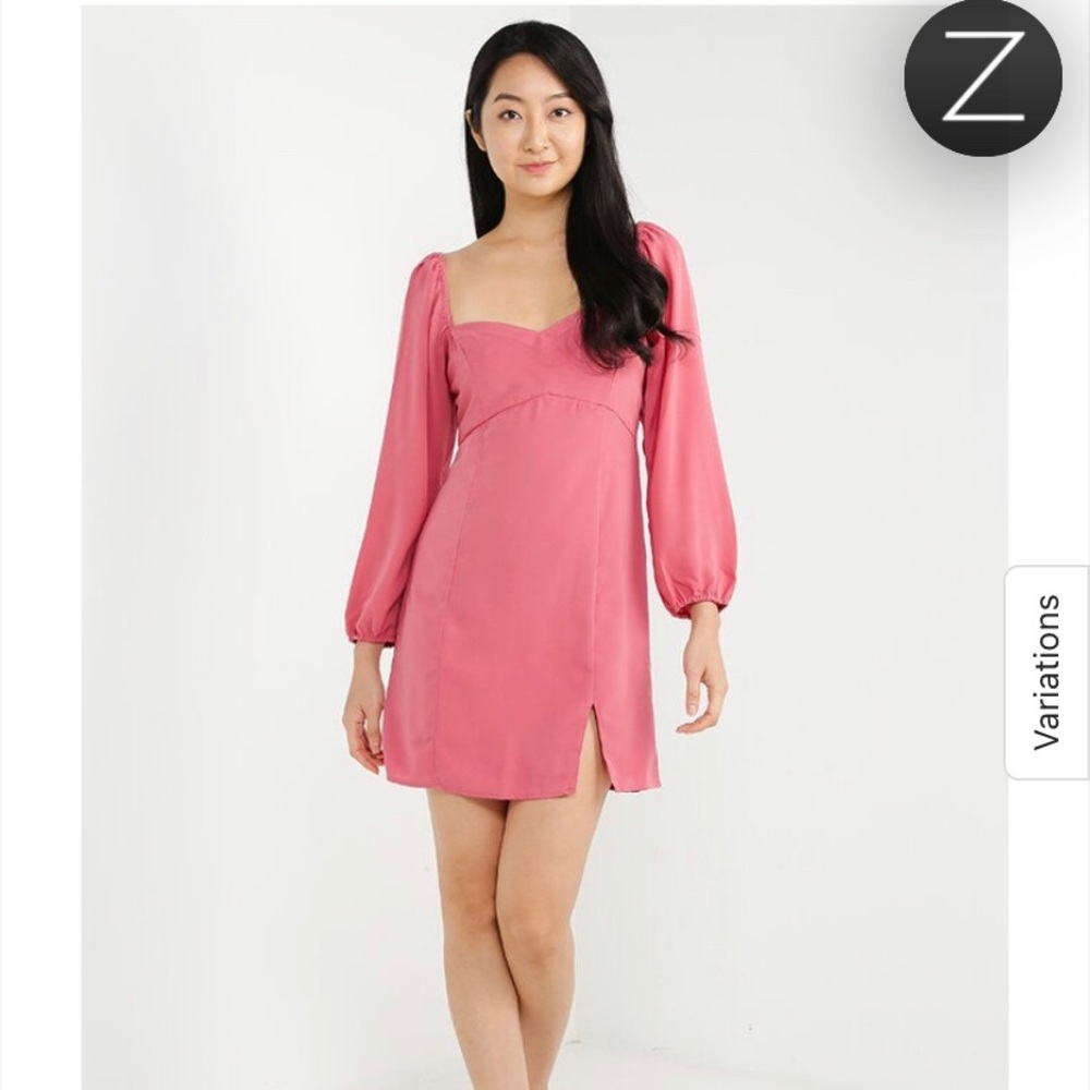 NWT Abercrombie long sleeved corset seamed mini dress